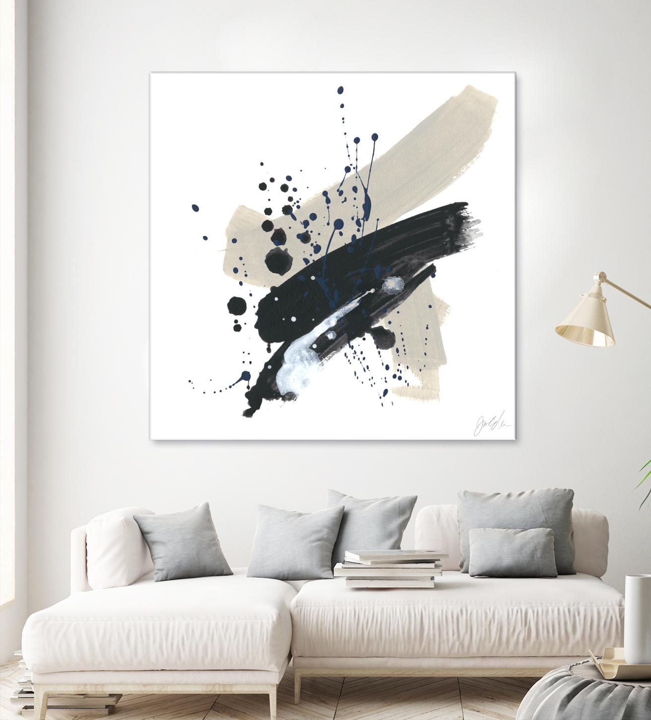 Kanji II by June Erica Vess on GIANT ART - blue abstract