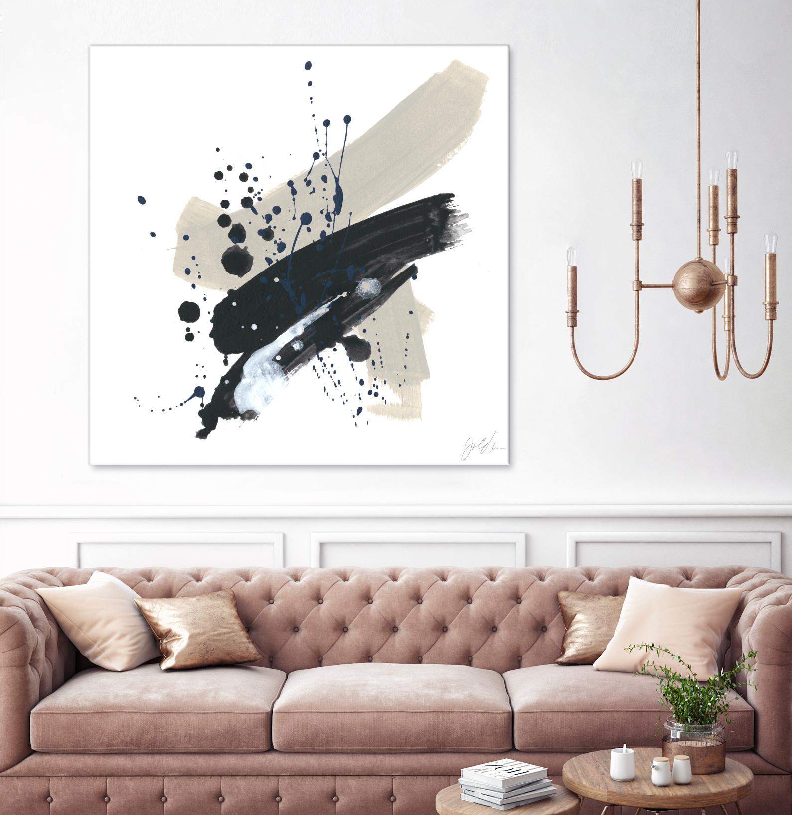 Kanji II by June Erica Vess on GIANT ART - blue abstract