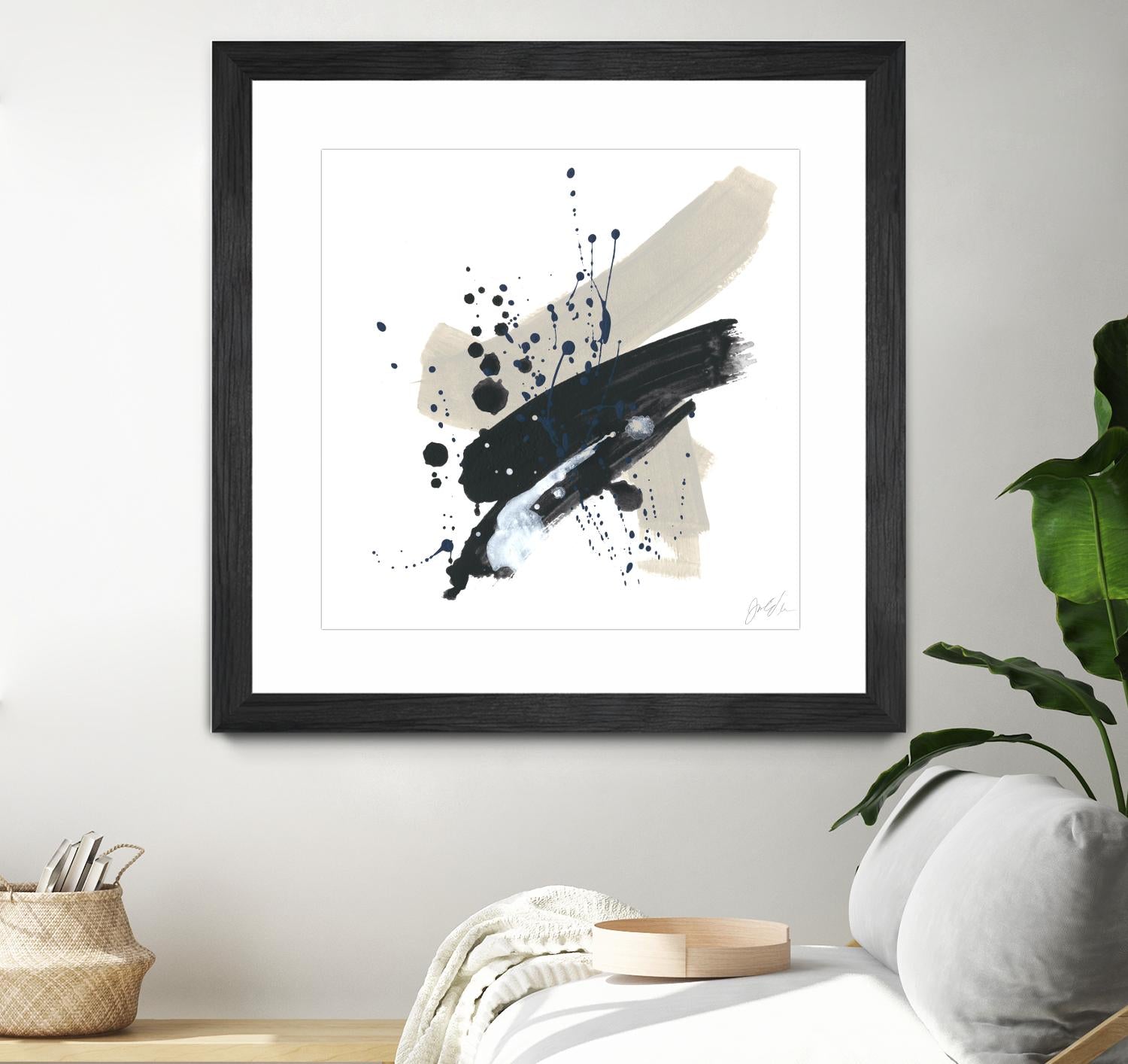 Kanji II by June Erica Vess on GIANT ART - blue abstract