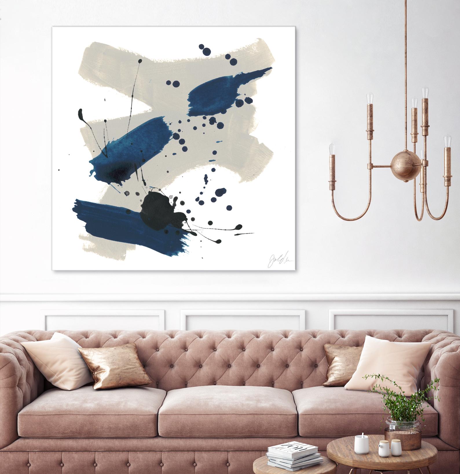 Kanji III by June Erica Vess on GIANT ART - blue abstract