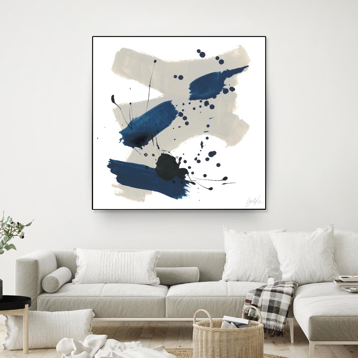 Kanji III by June Erica Vess on GIANT ART - blue abstract