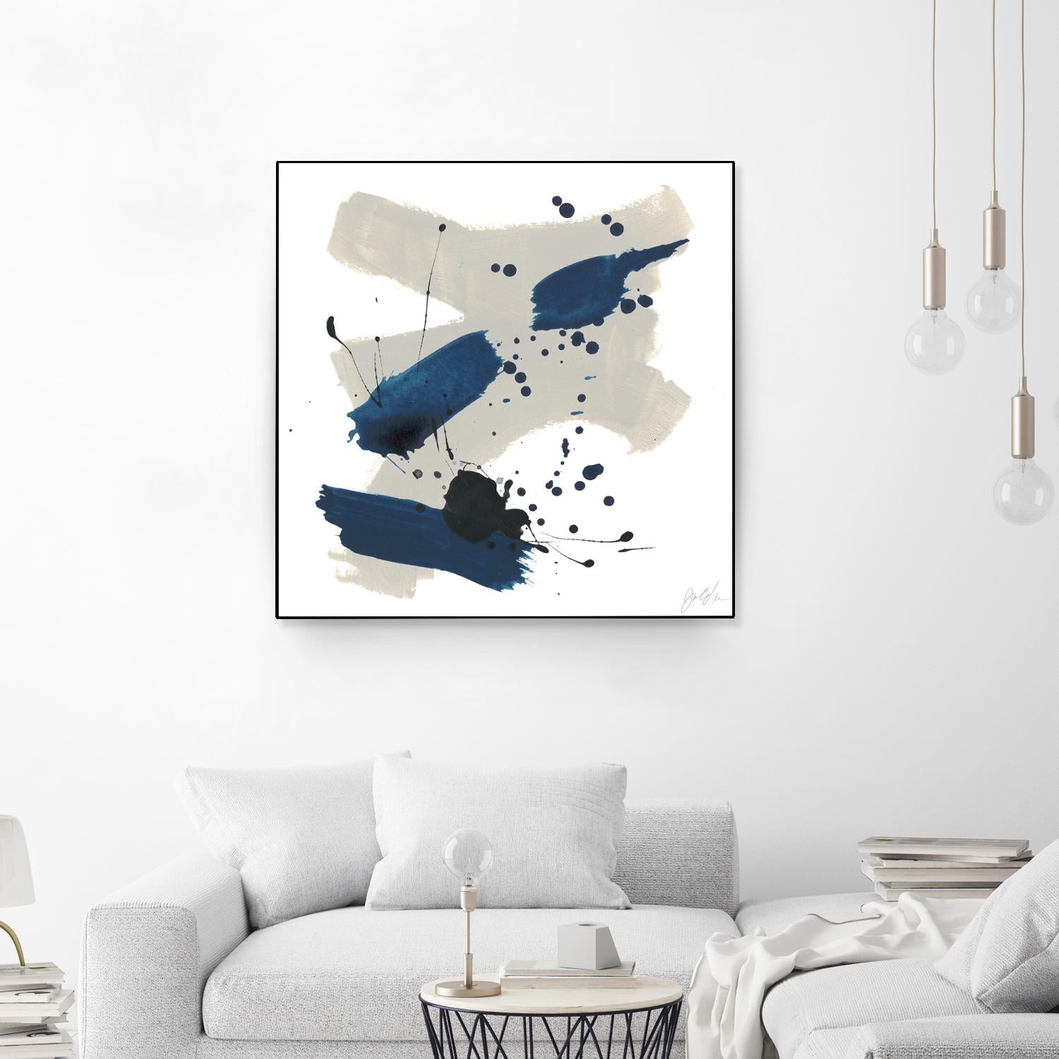 Kanji III by June Erica Vess on GIANT ART - blue abstract