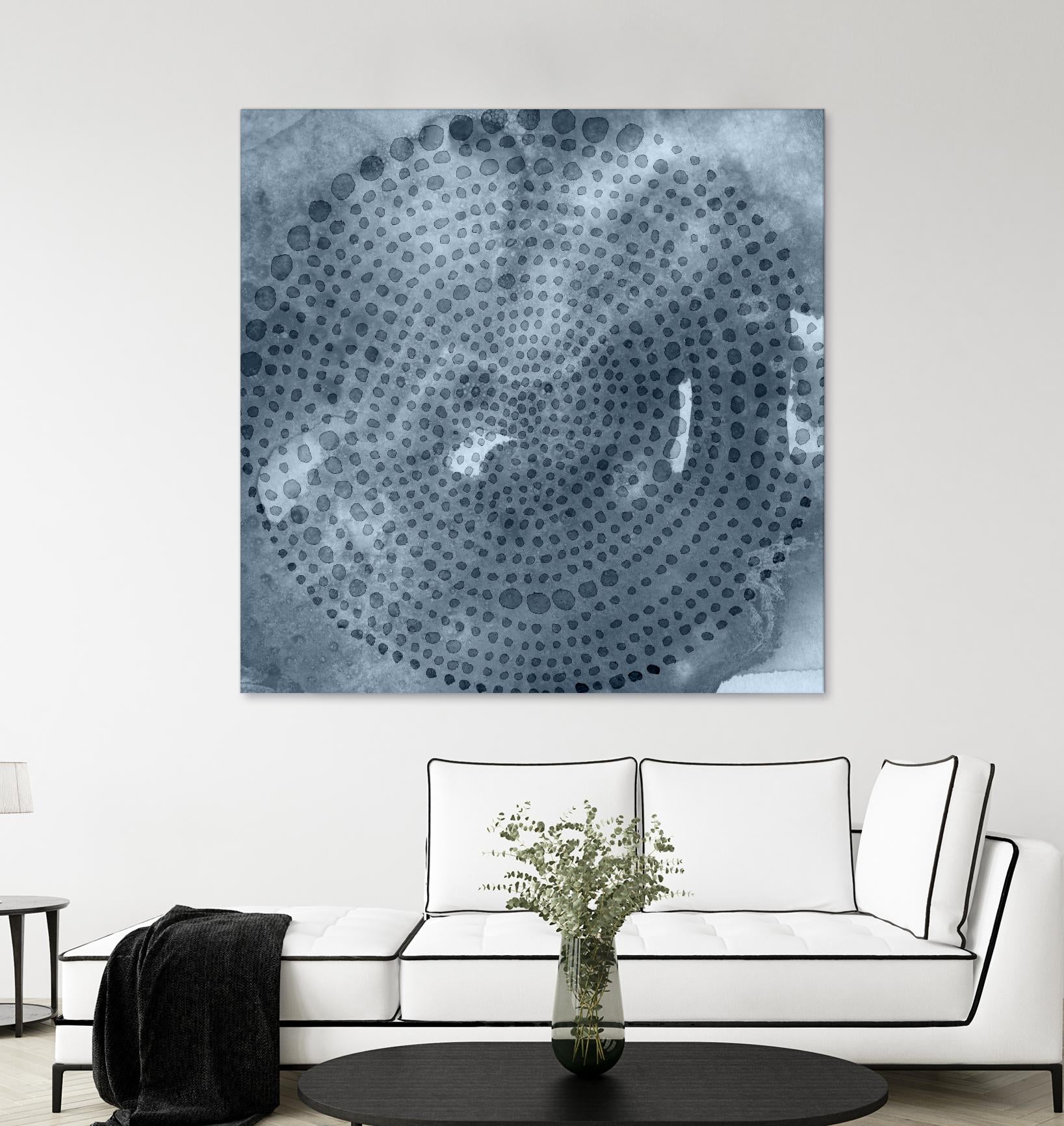 Indigo Wheel II by Chariklia Zarris on GIANT ART - blue abstract