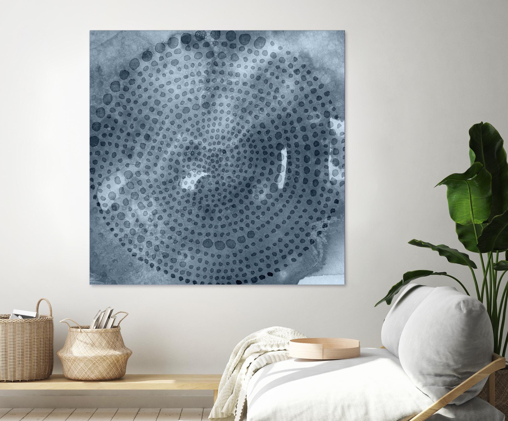 Indigo Wheel II by Chariklia Zarris on GIANT ART - blue abstract