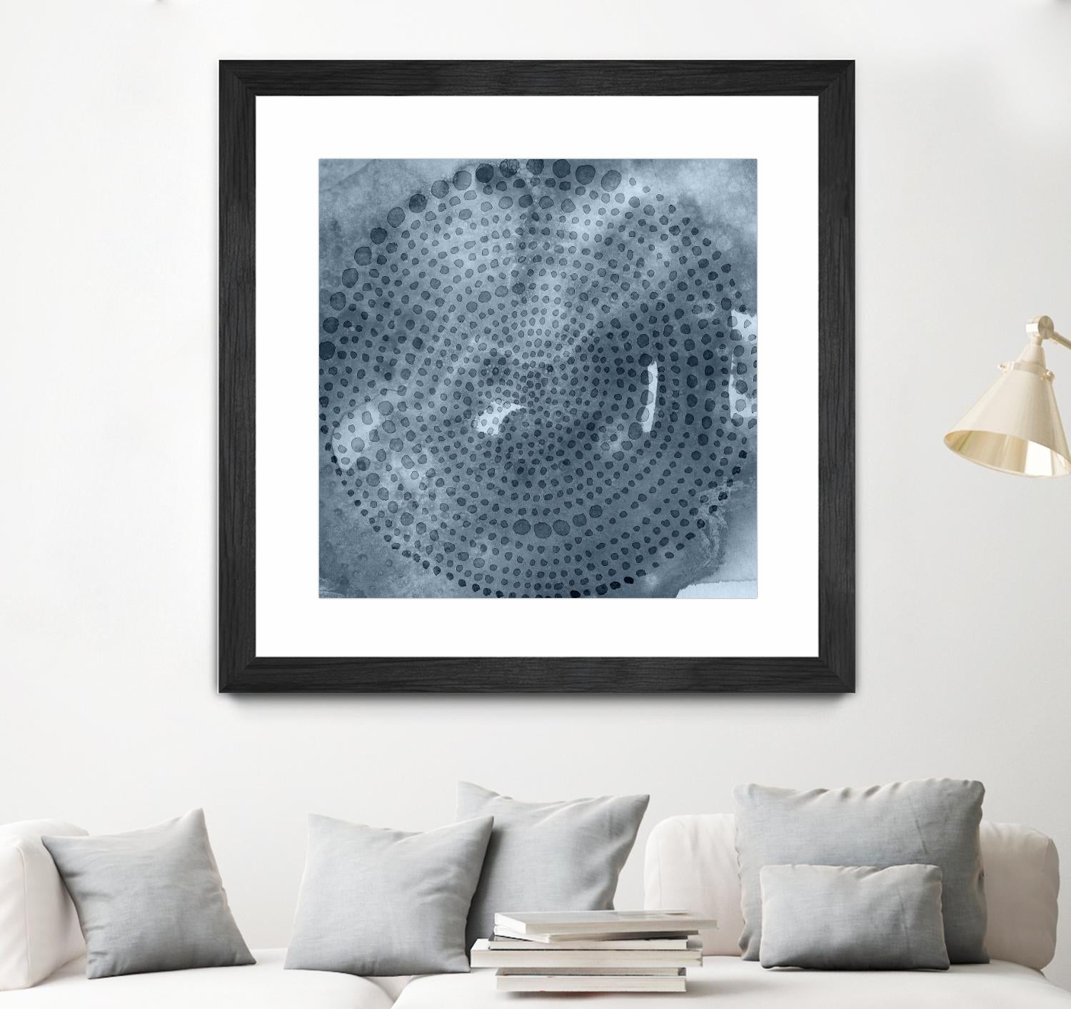 Indigo Wheel II by Chariklia Zarris on GIANT ART - blue abstract
