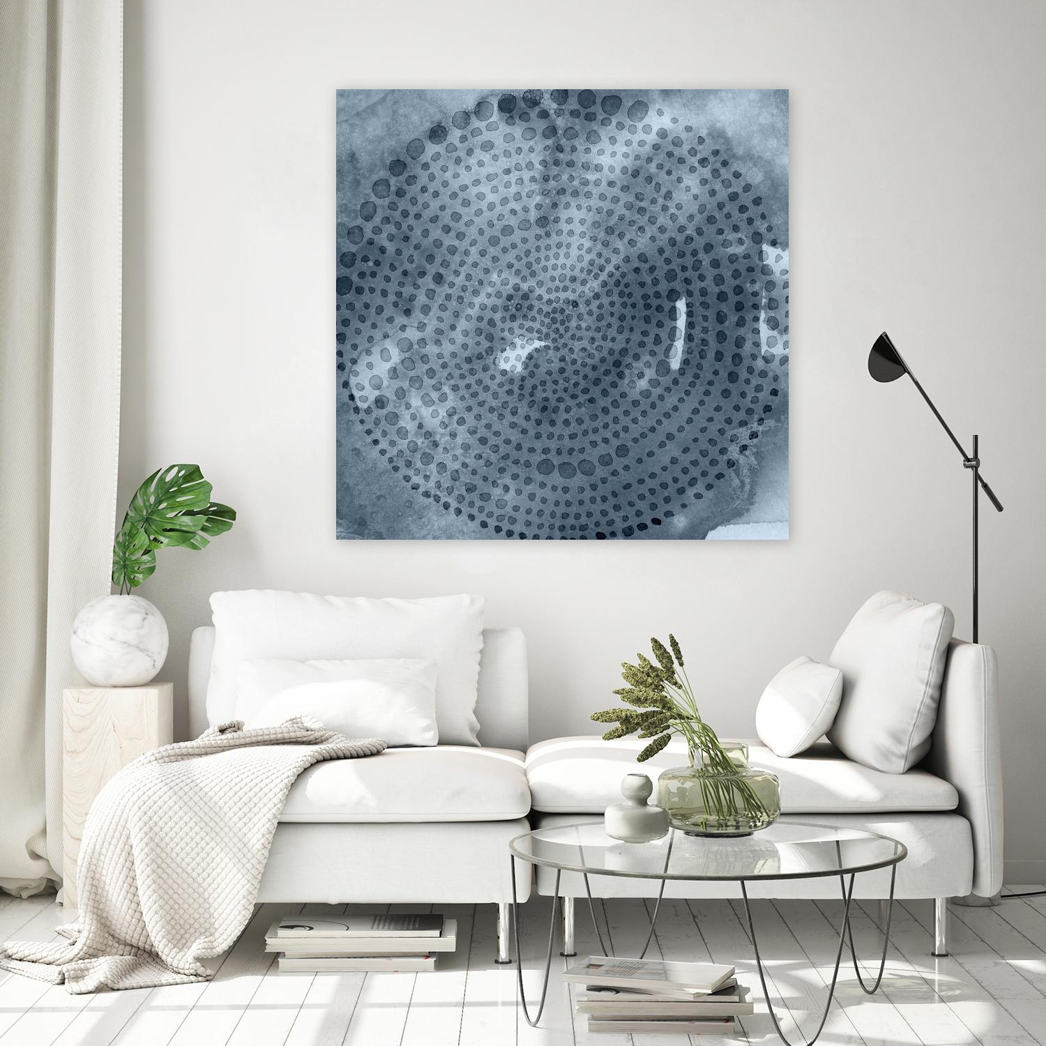 Indigo Wheel II by Chariklia Zarris on GIANT ART - blue abstract