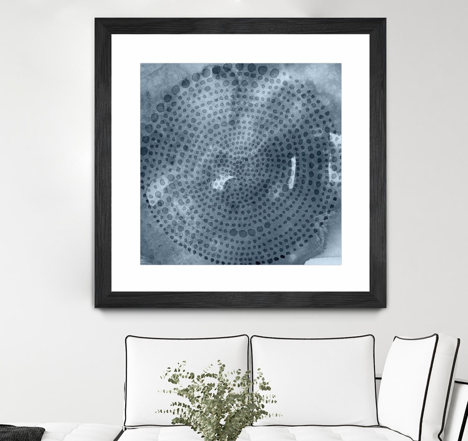 Indigo Wheel II by Chariklia Zarris on GIANT ART - blue abstract