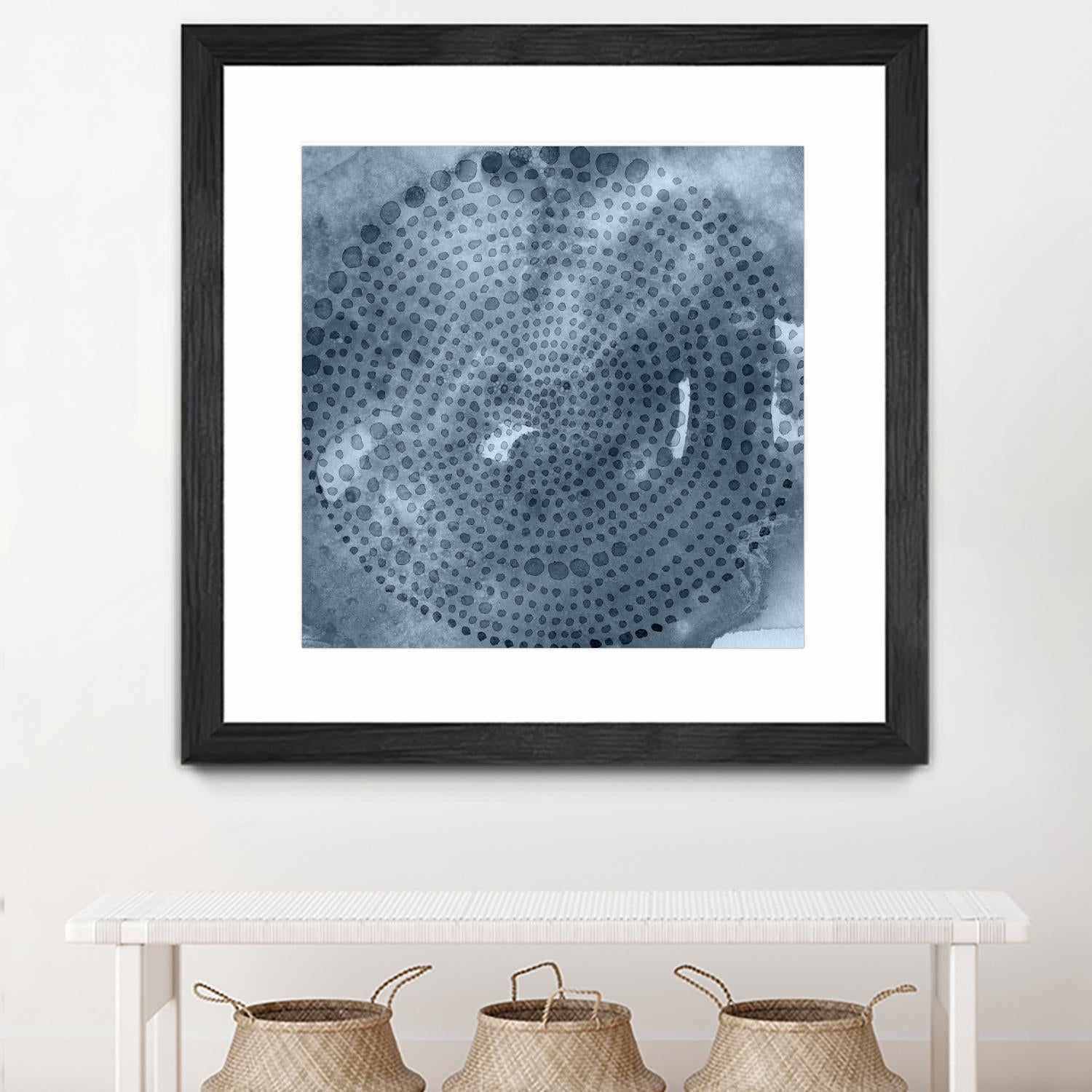 Indigo Wheel II by Chariklia Zarris on GIANT ART - blue abstract
