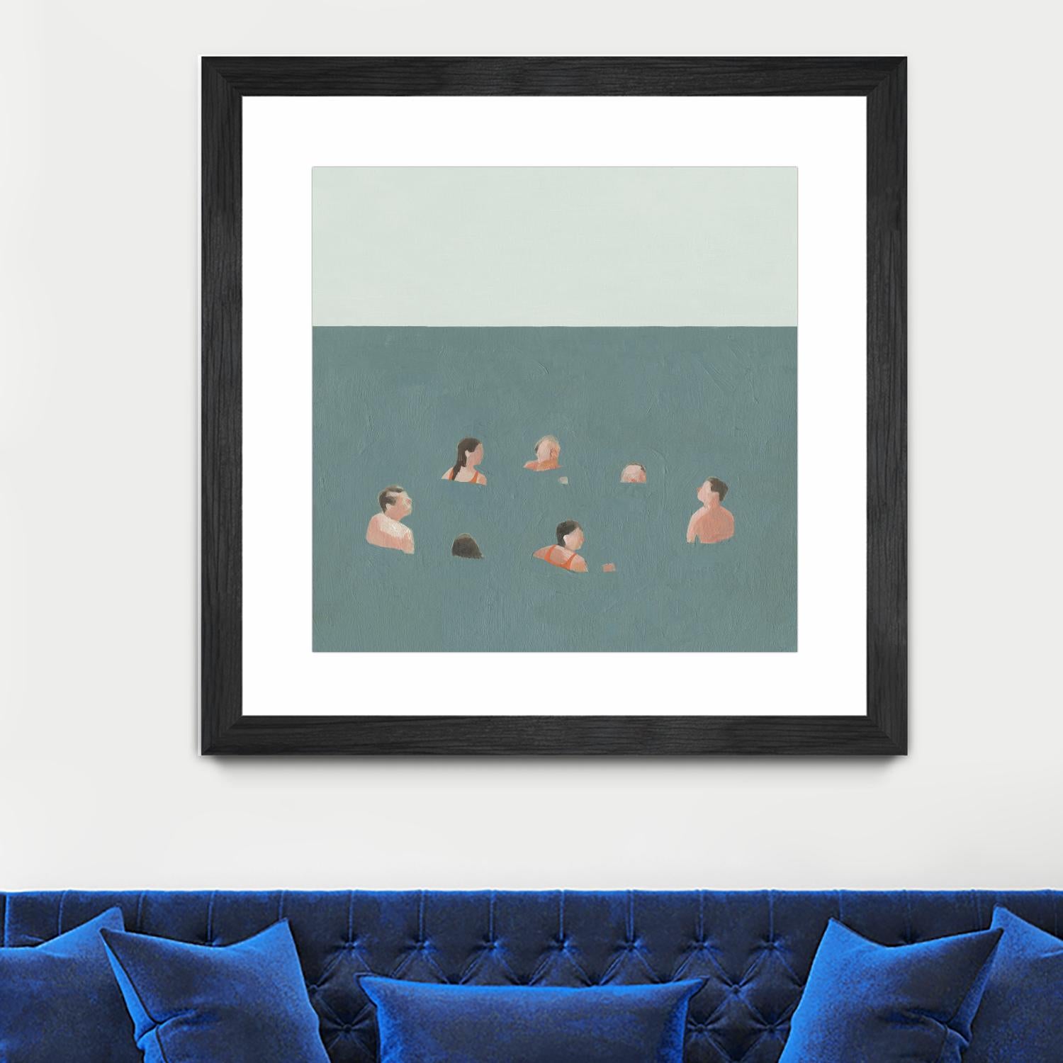 The Swimmers I by Emma Scarvey on GIANT ART - green tropical