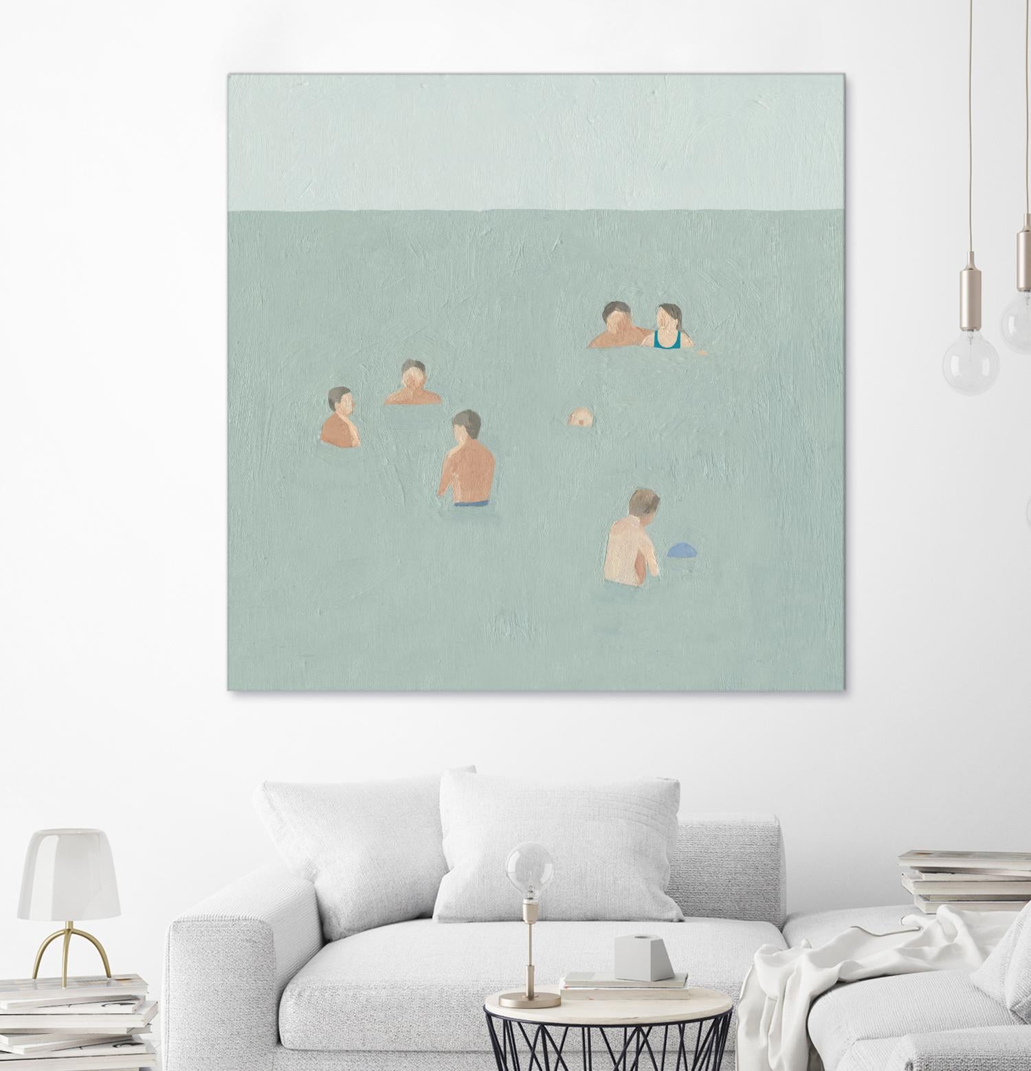 The Swimmers II by Emma Scarvey on GIANT ART - green tropical