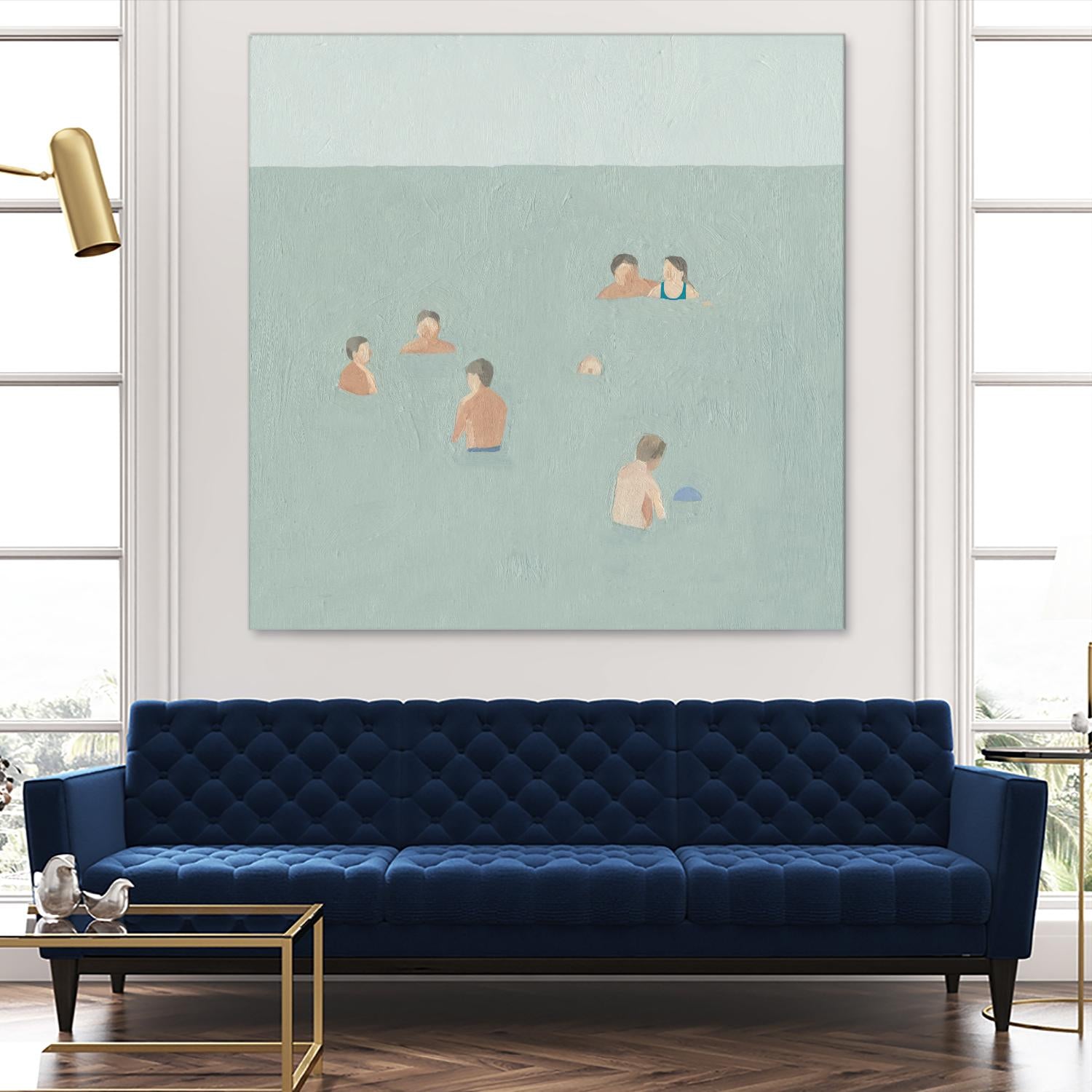 The Swimmers II by Emma Scarvey on GIANT ART - green tropical