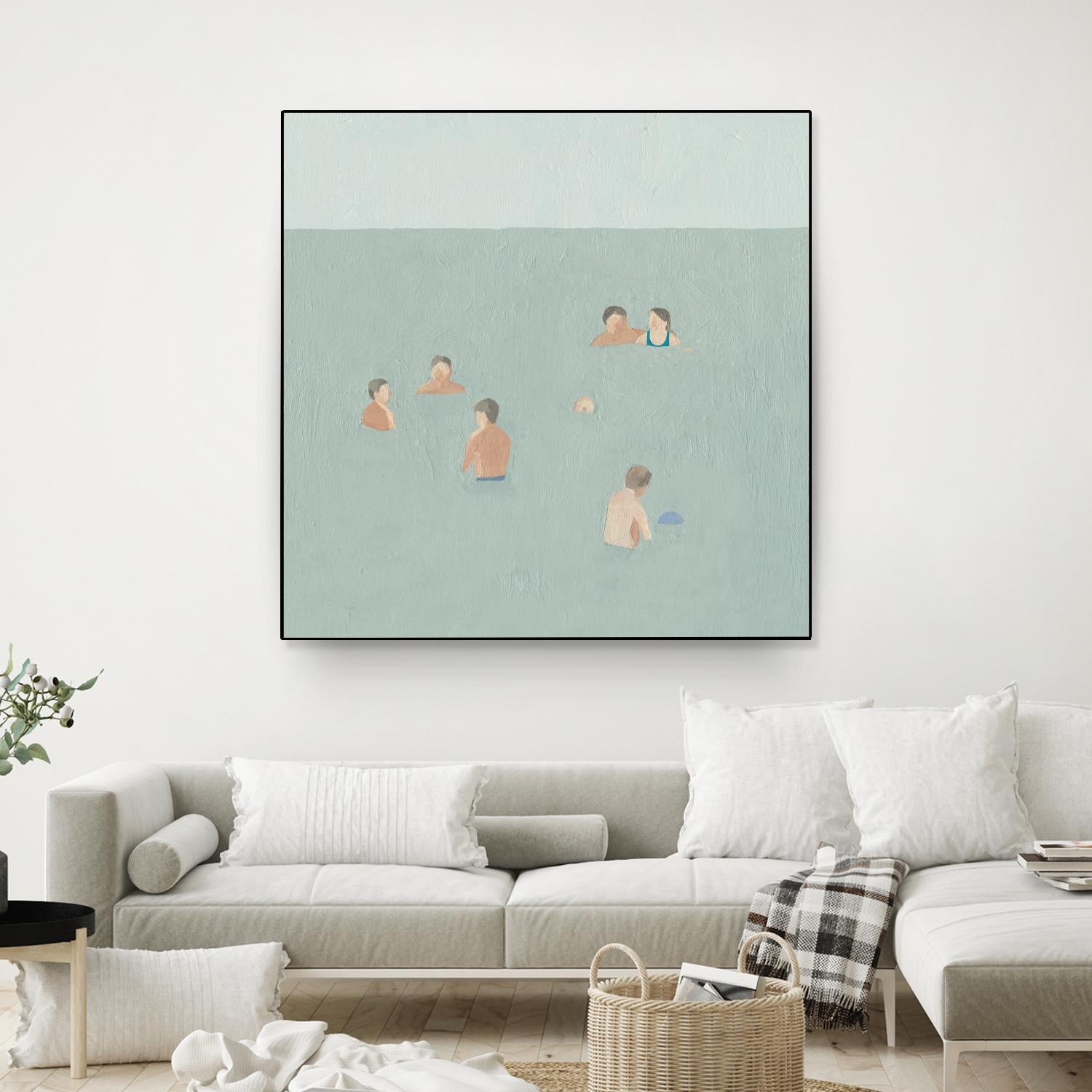 The Swimmers II by Emma Scarvey on GIANT ART - green tropical