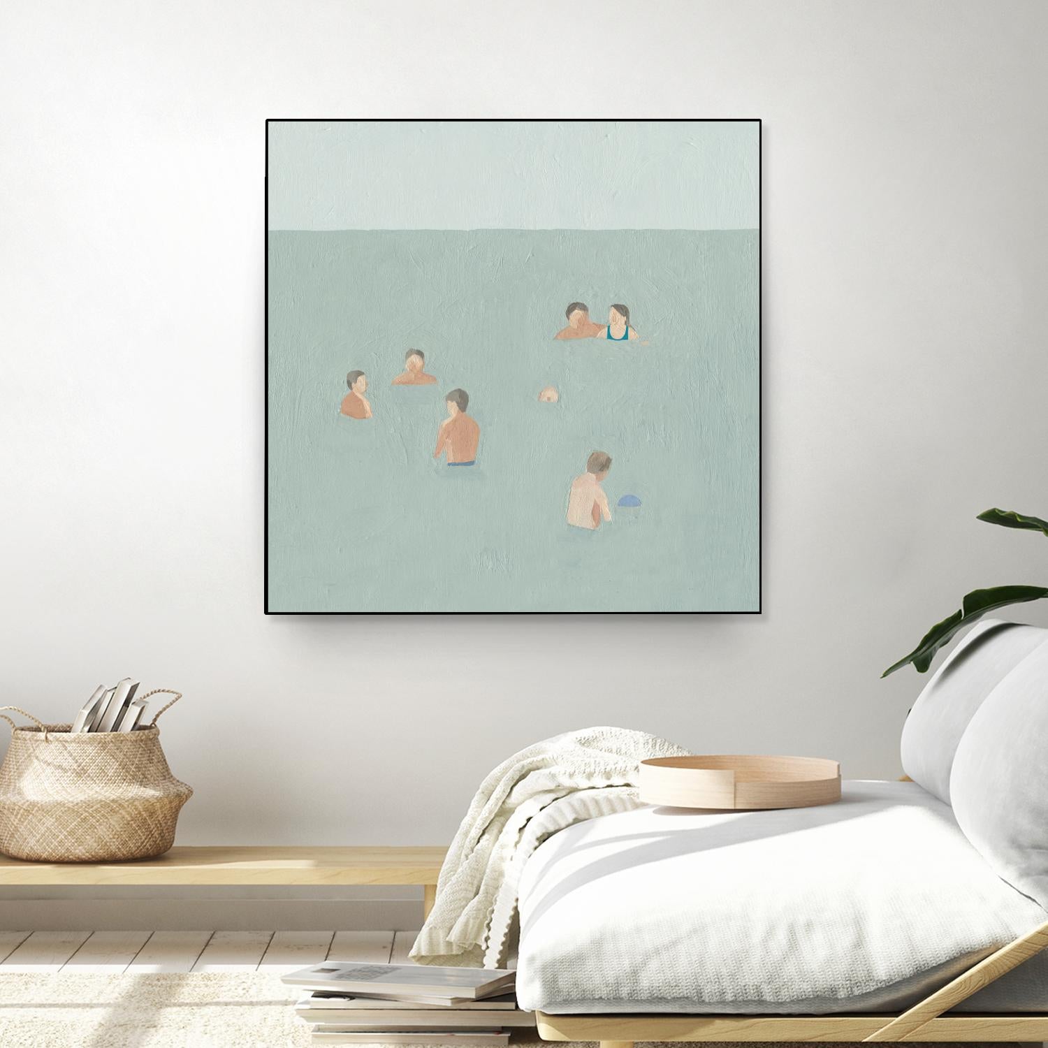 The Swimmers II by Emma Scarvey on GIANT ART - green tropical