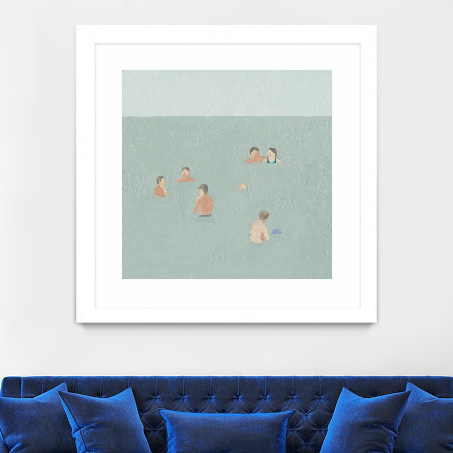 The Swimmers II by Emma Scarvey on GIANT ART - green tropical