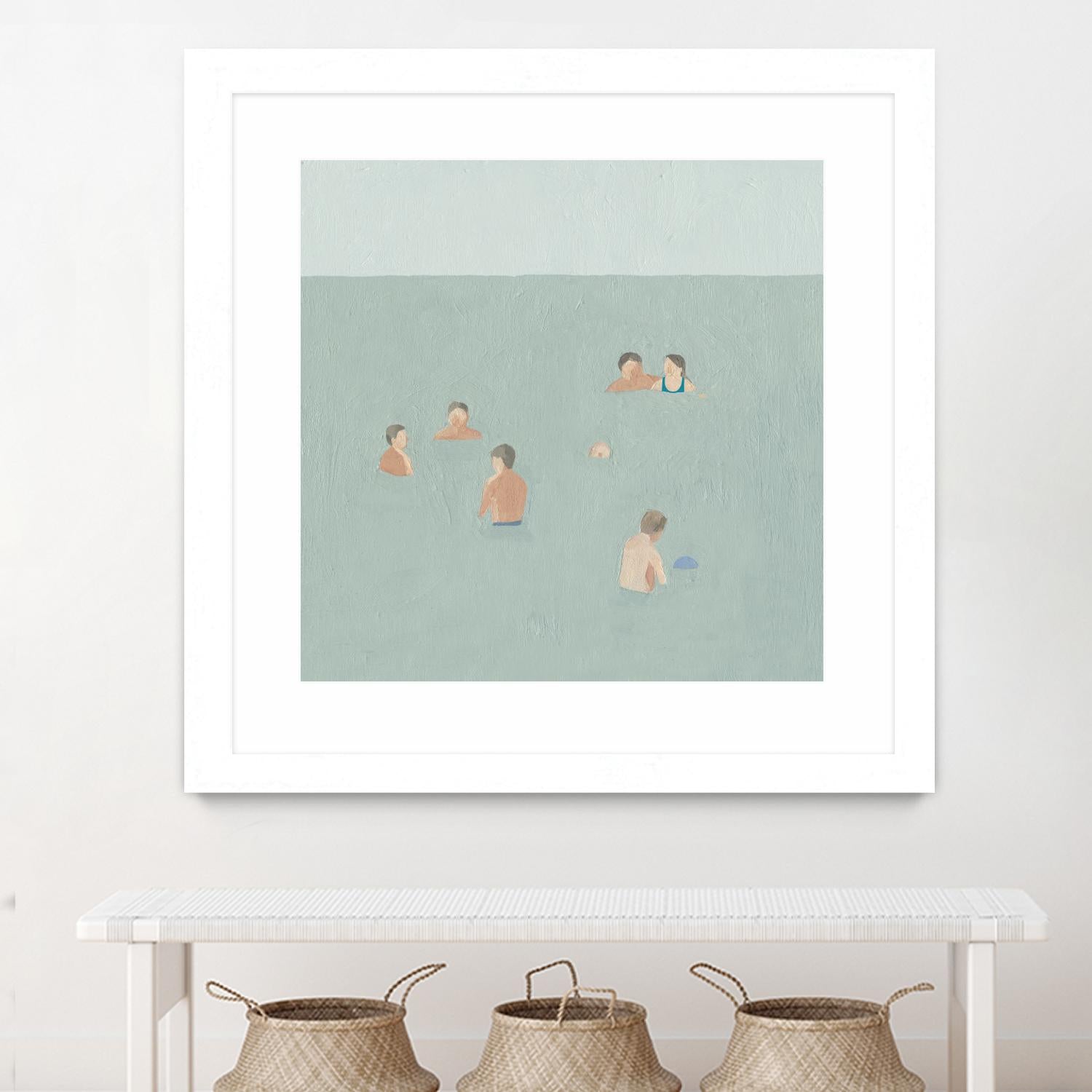 The Swimmers II by Emma Scarvey on GIANT ART - green tropical