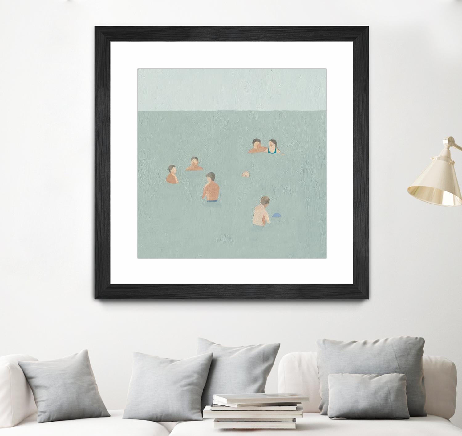 The Swimmers II by Emma Scarvey on GIANT ART - green tropical