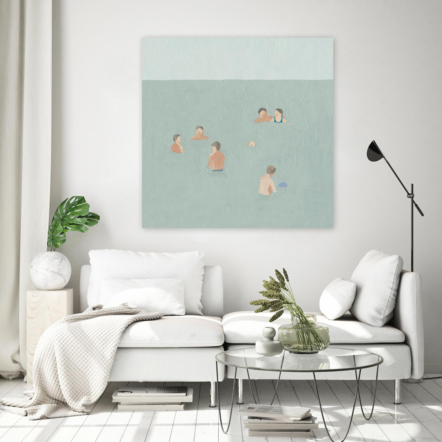 The Swimmers II by Emma Scarvey on GIANT ART - green tropical