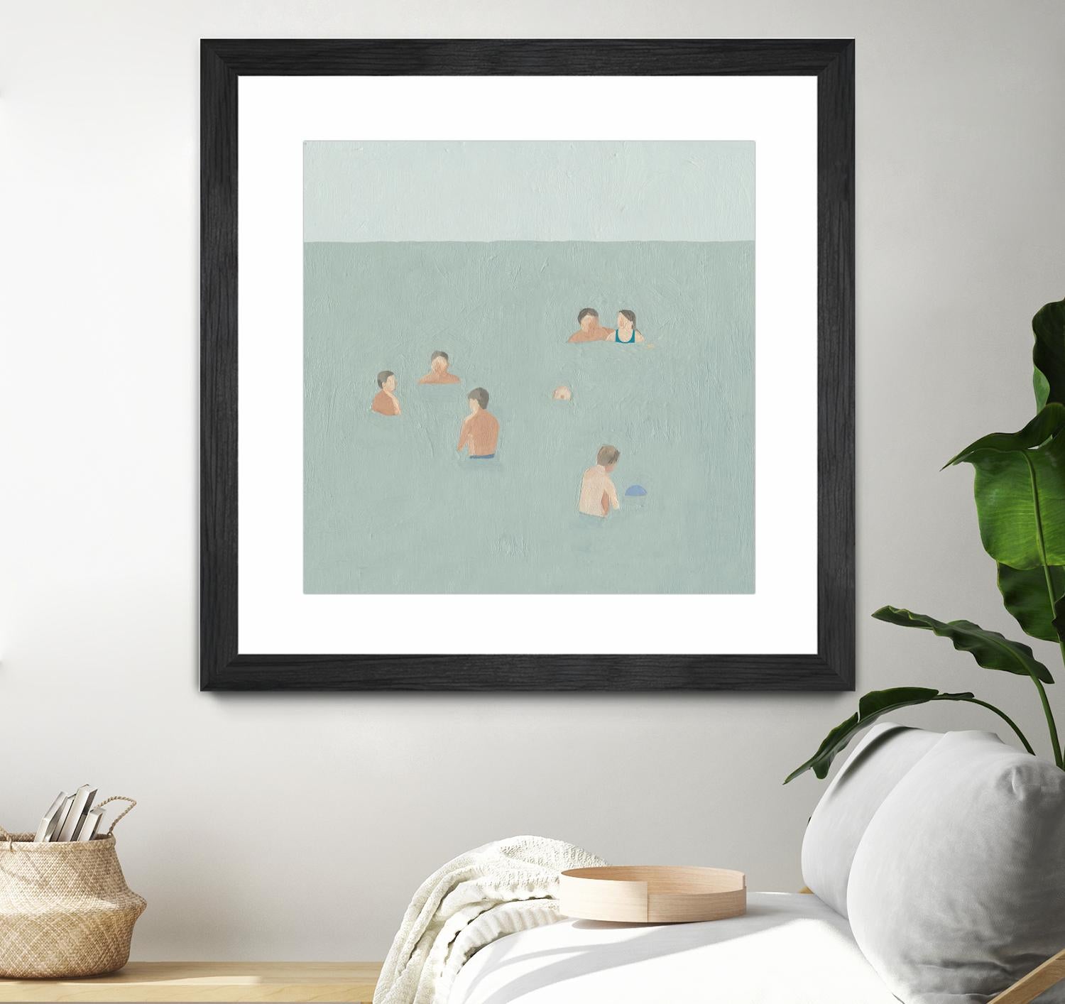 The Swimmers II by Emma Scarvey on GIANT ART - green tropical