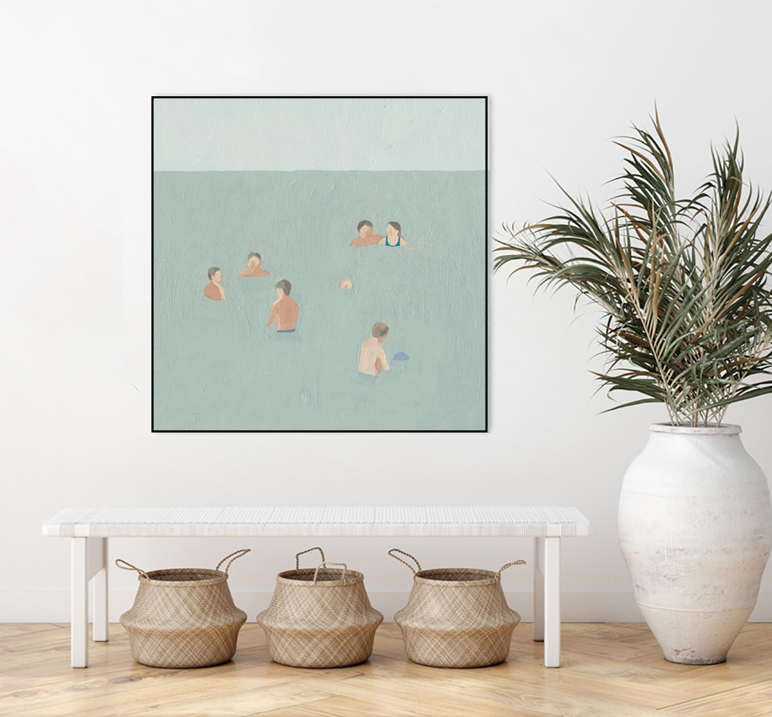 The Swimmers II by Emma Scarvey on GIANT ART - green tropical