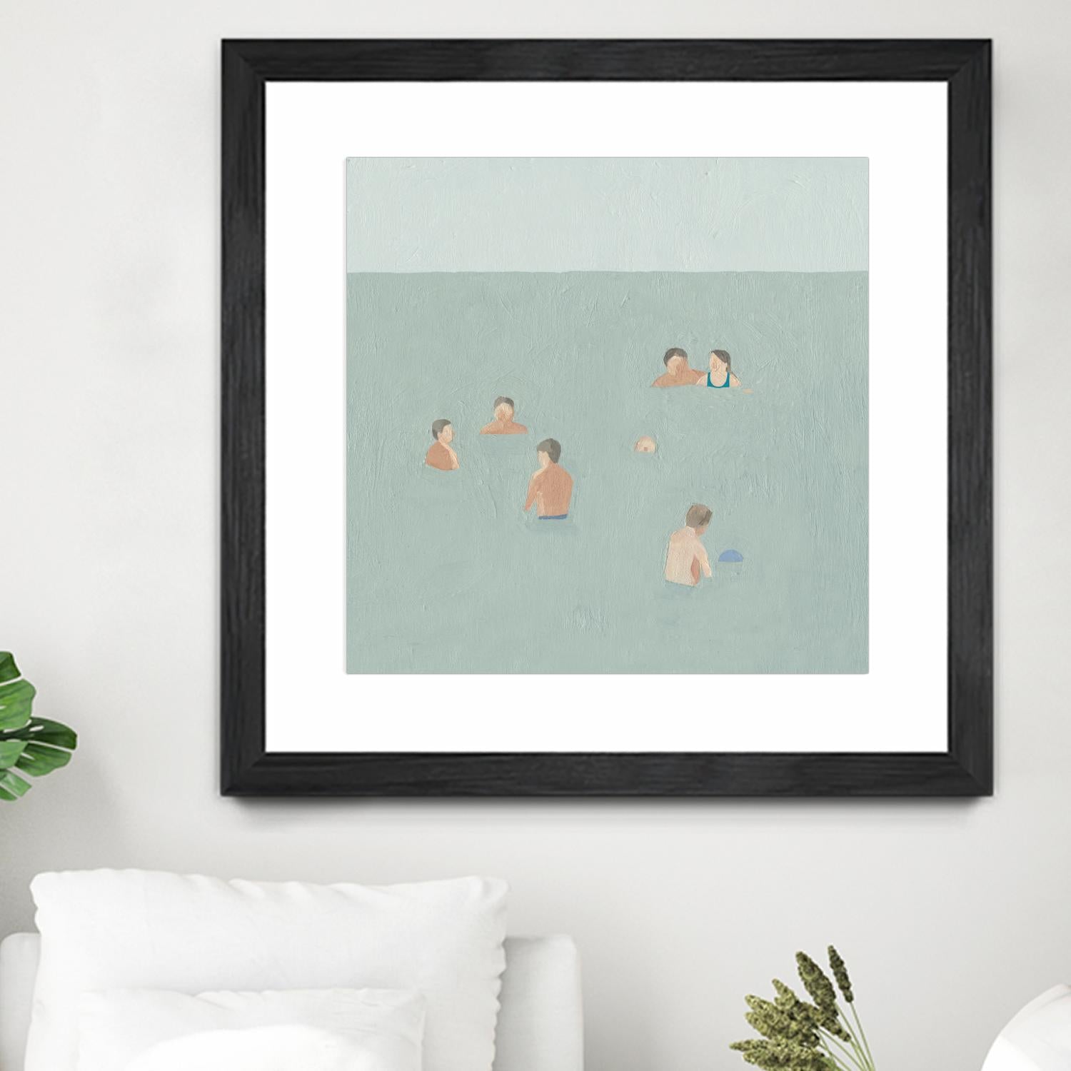 The Swimmers II by Emma Scarvey on GIANT ART - green tropical