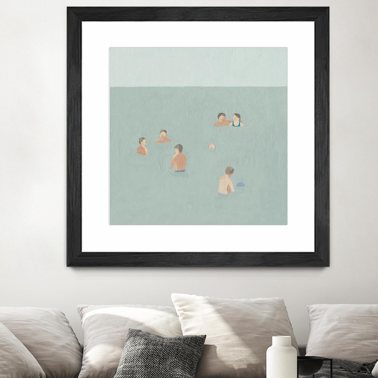 The Swimmers II by Emma Scarvey on GIANT ART - green tropical