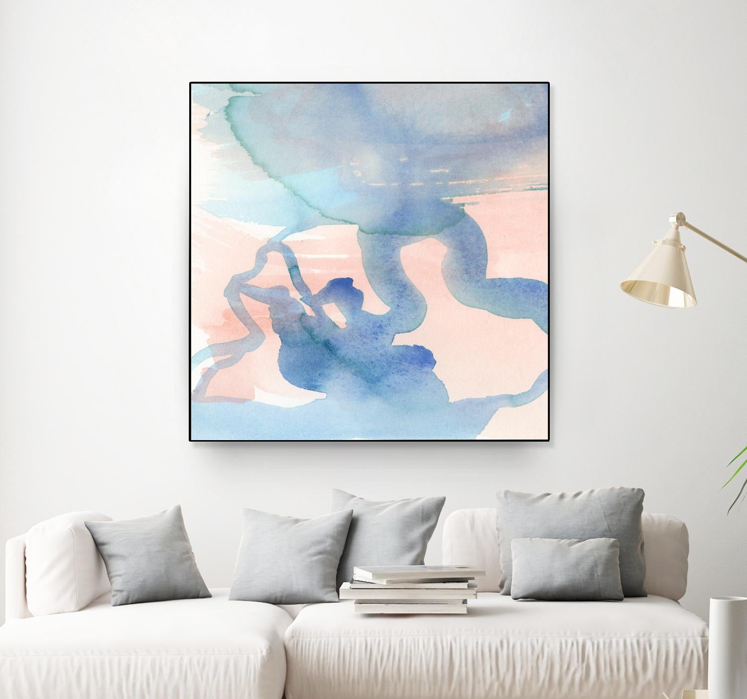 Suffusion III by Jamie Douglas on GIANT ART - blue abstract