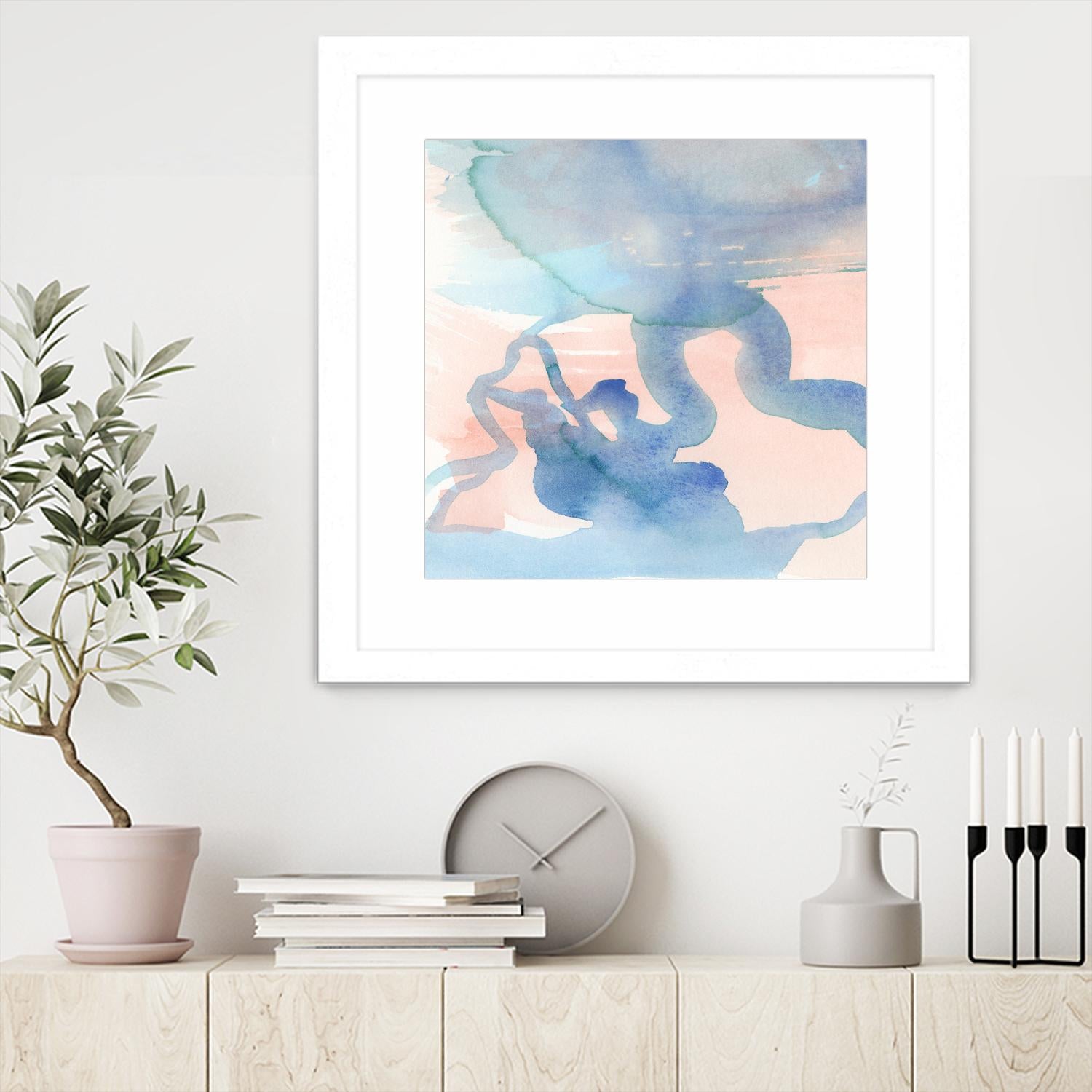 Suffusion III by Jamie Douglas on GIANT ART - blue abstract