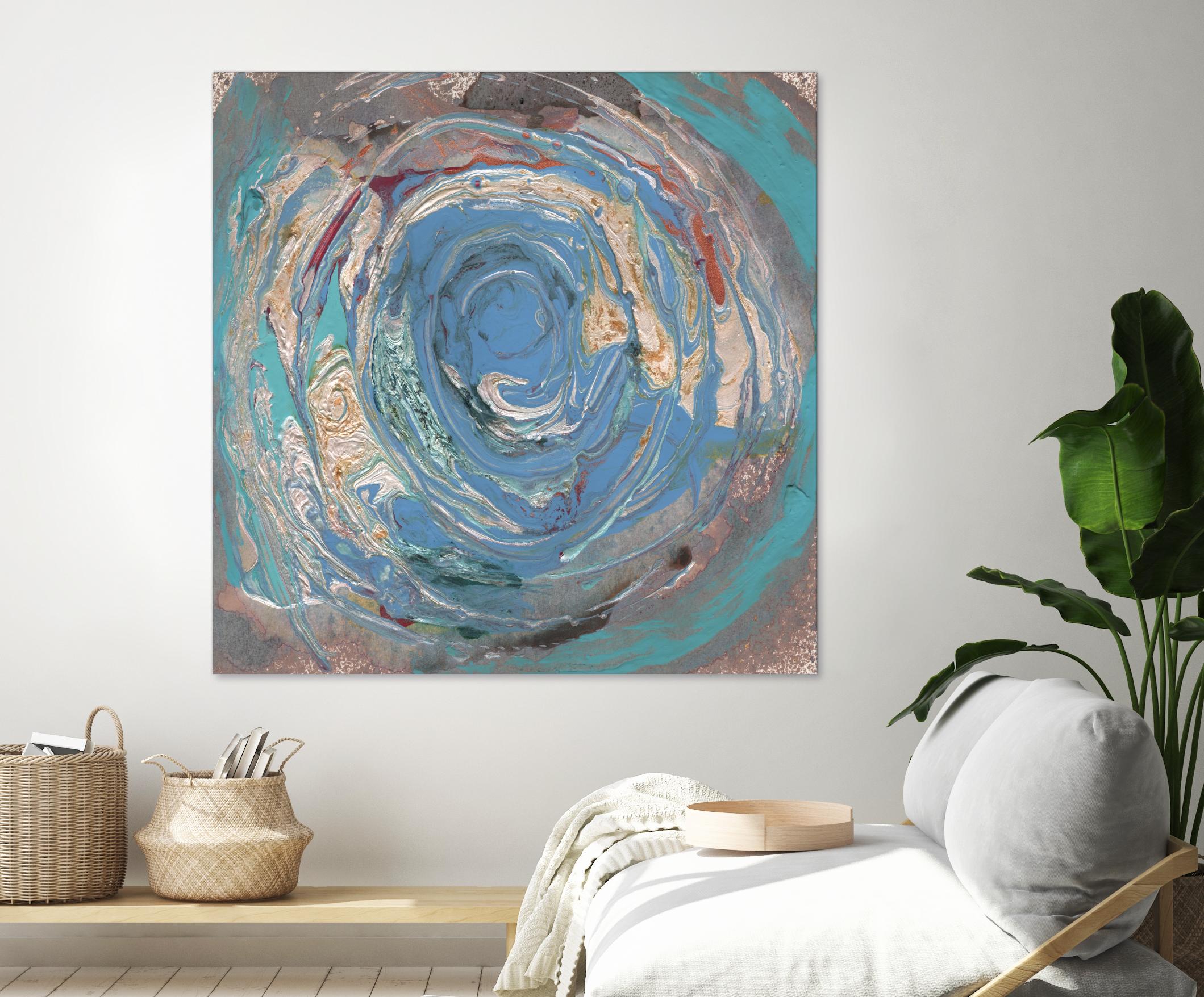 Space Oddity I by Alicia Ludwig on GIANT ART - blue abstract