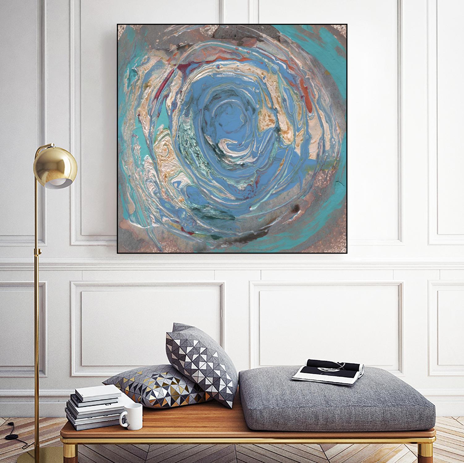 Space Oddity I by Alicia Ludwig on GIANT ART - blue abstract