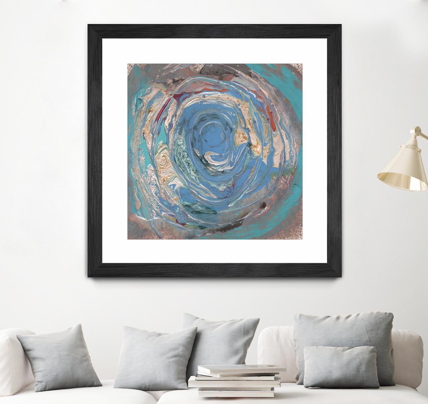 Space Oddity I by Alicia Ludwig on GIANT ART - blue abstract
