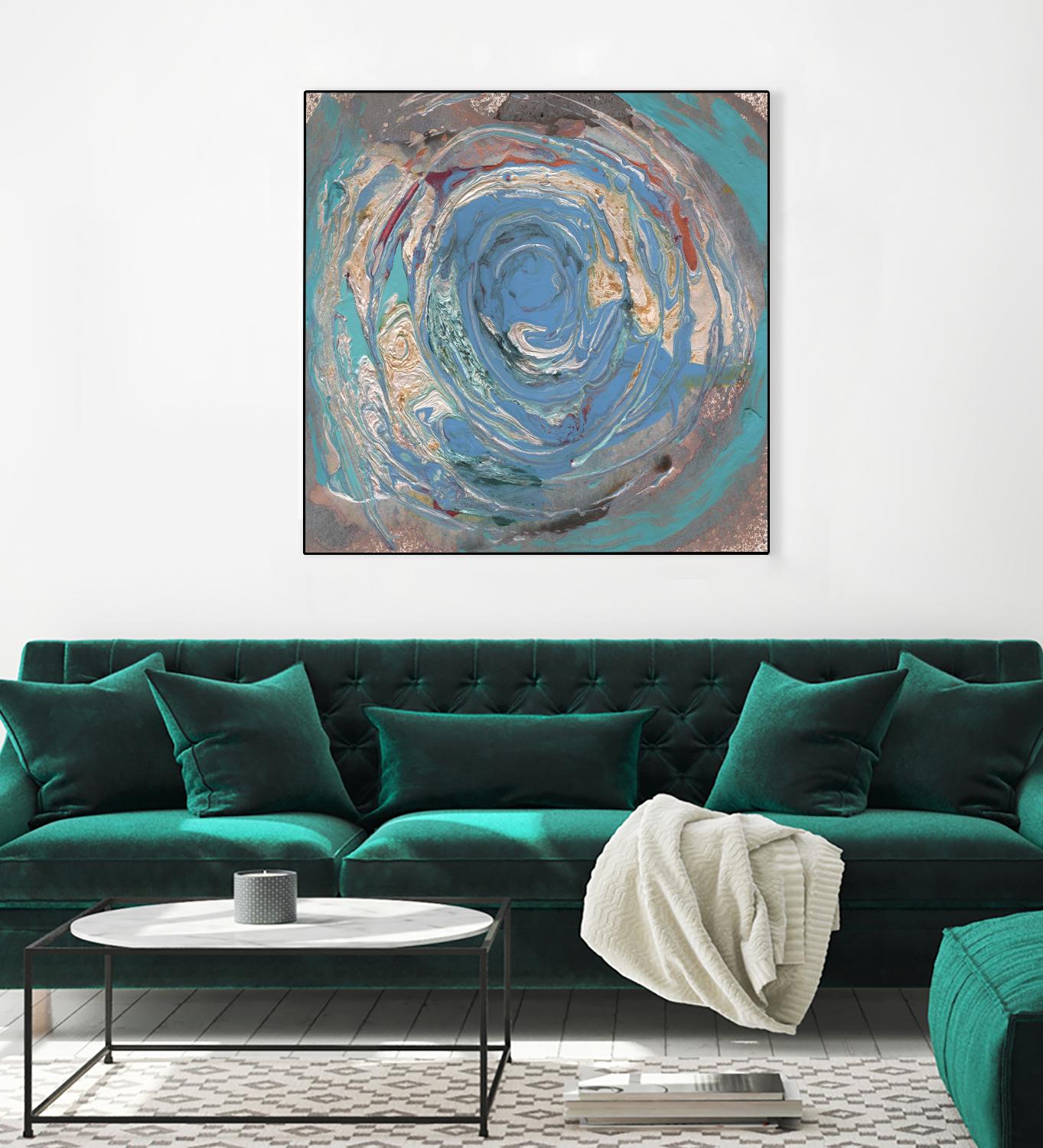 Space Oddity I by Alicia Ludwig on GIANT ART - blue abstract