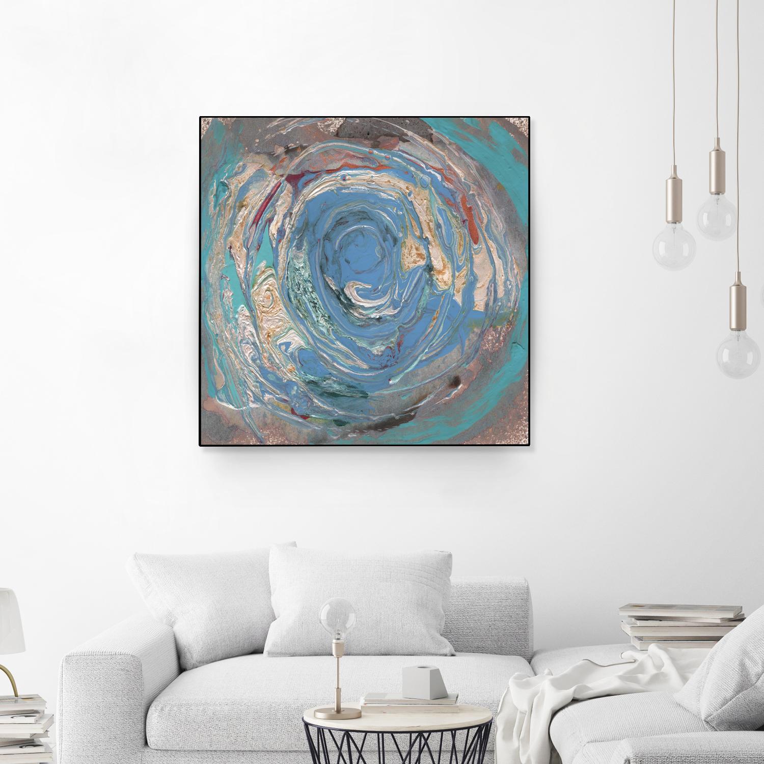 Space Oddity I by Alicia Ludwig on GIANT ART - blue abstract