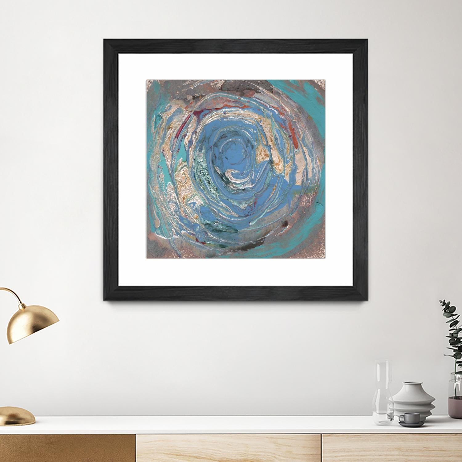 Space Oddity I by Alicia Ludwig on GIANT ART - blue abstract