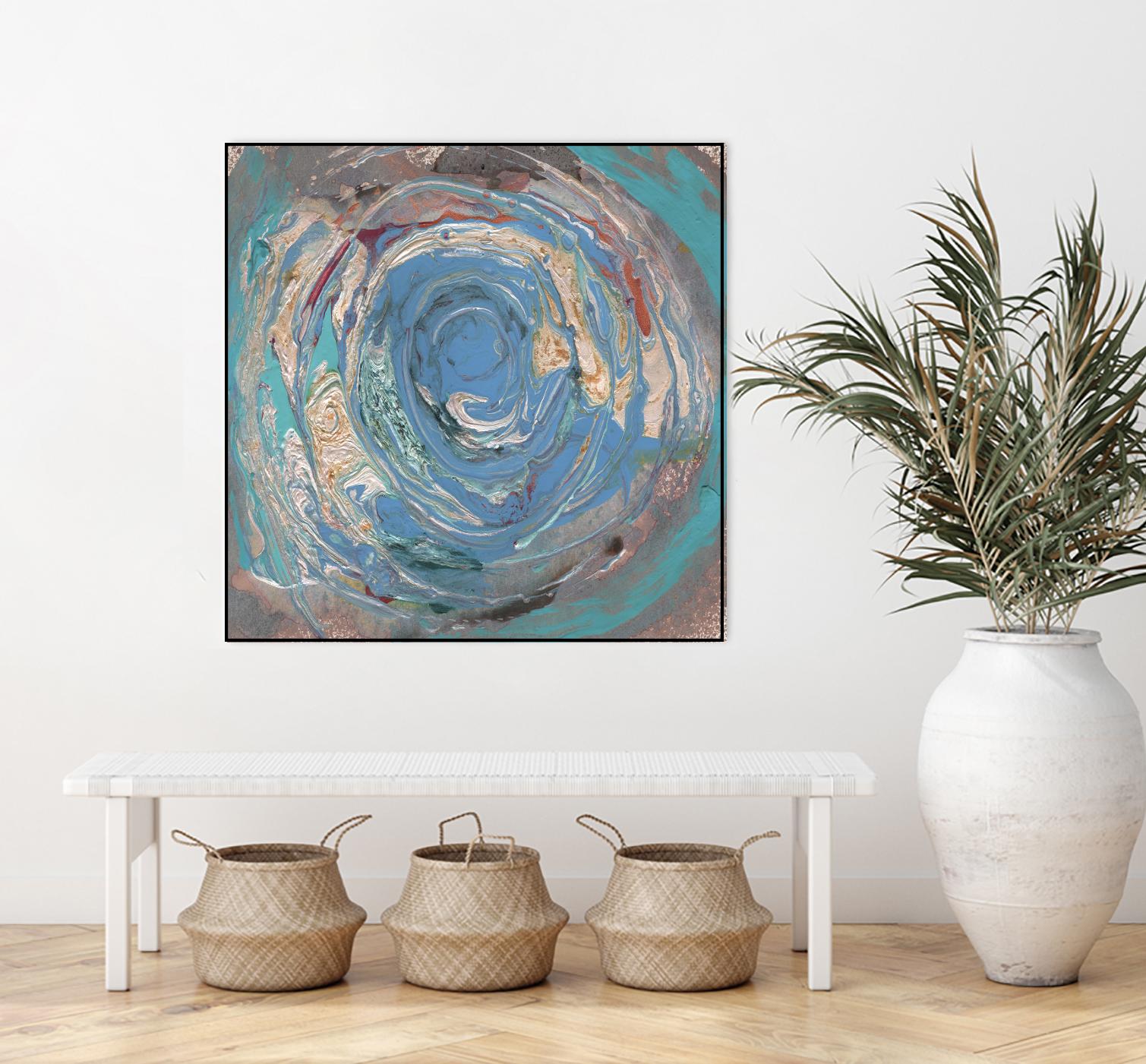 Space Oddity I by Alicia Ludwig on GIANT ART - blue abstract