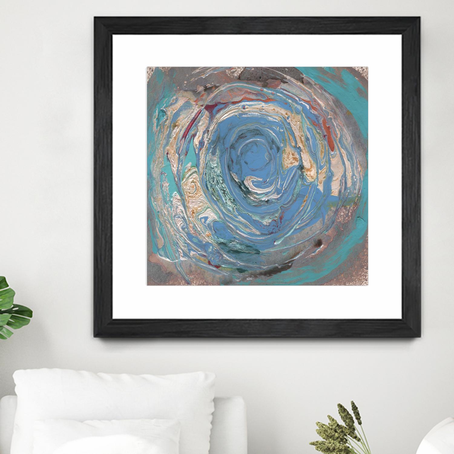 Space Oddity I by Alicia Ludwig on GIANT ART - blue abstract