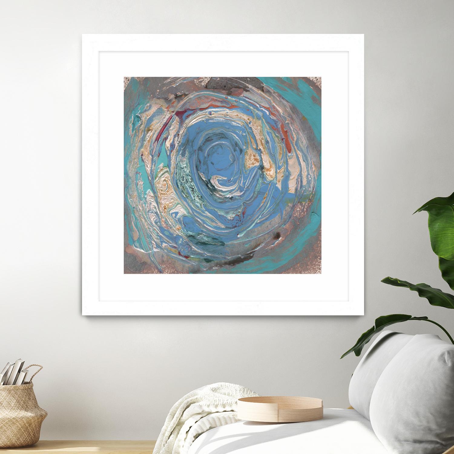 Space Oddity I by Alicia Ludwig on GIANT ART - blue abstract