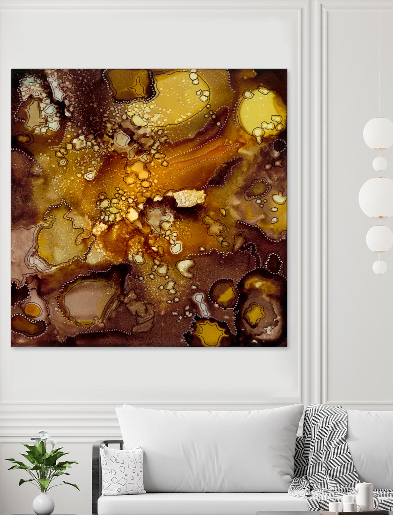 Chestnut Illumination II by Regina Moore on GIANT ART - brown abstract