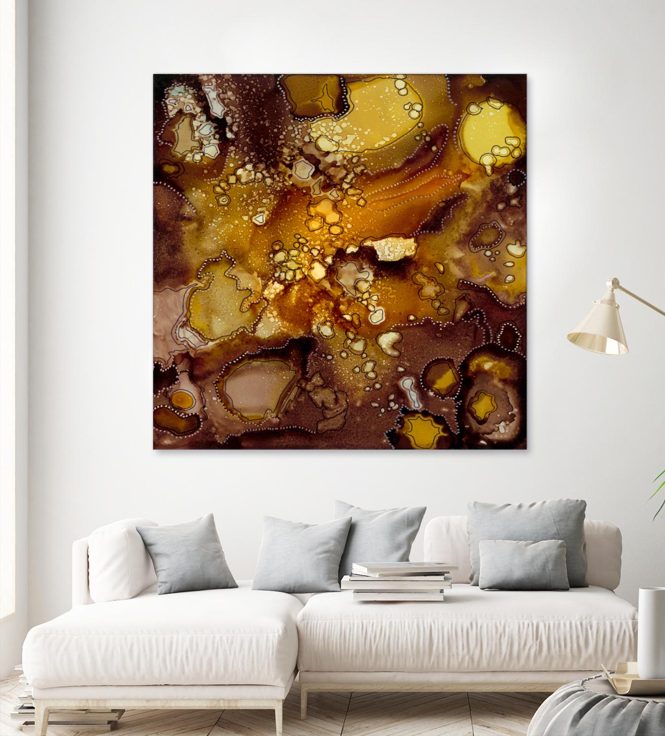 Chestnut Illumination II by Regina Moore on GIANT ART - brown abstract