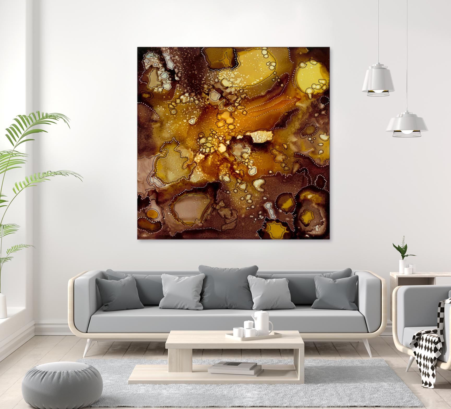 Chestnut Illumination II by Regina Moore on GIANT ART - brown abstract