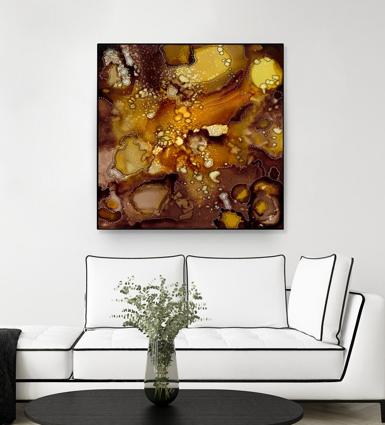Chestnut Illumination II by Regina Moore on GIANT ART - brown abstract