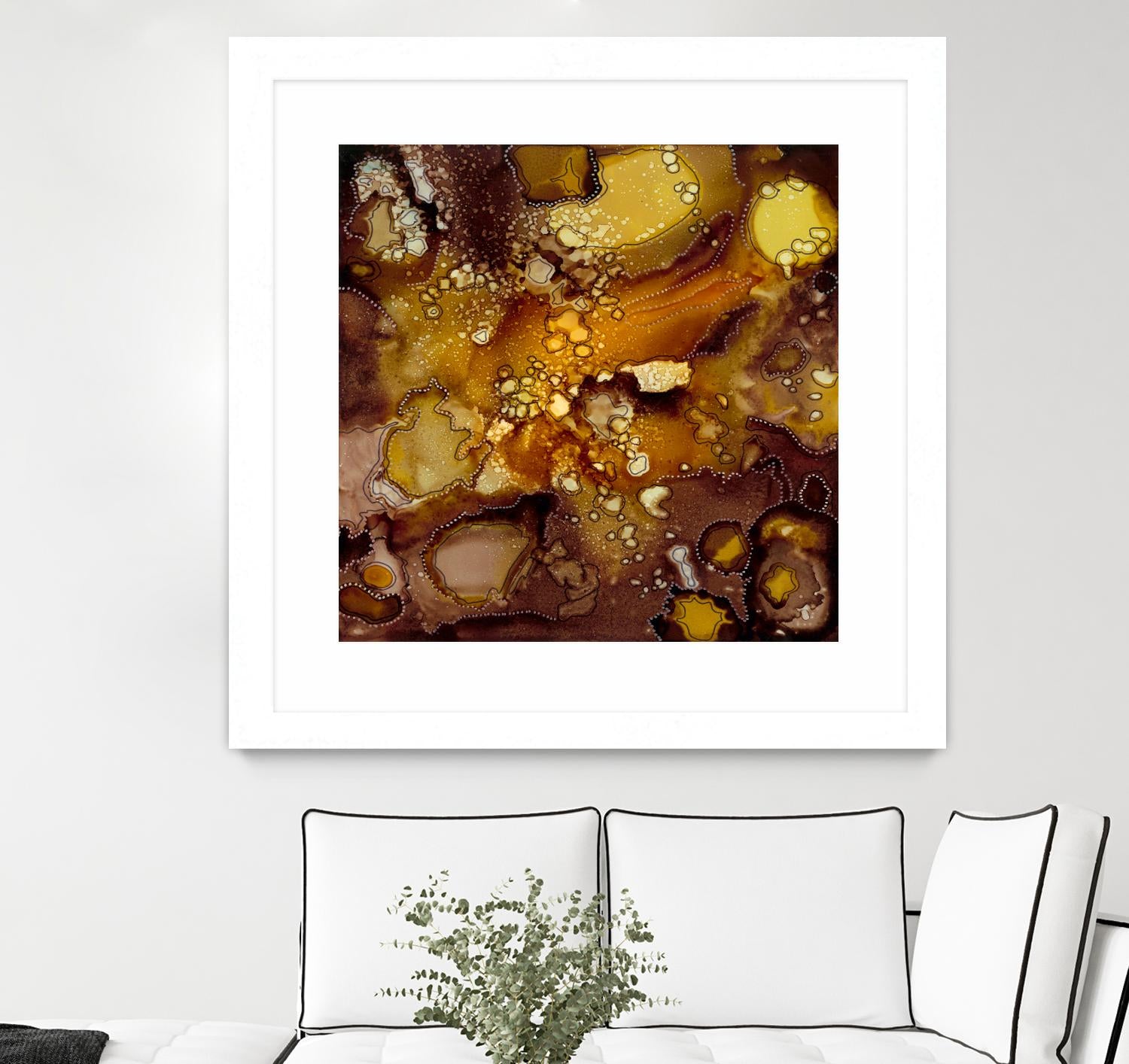 Chestnut Illumination II by Regina Moore on GIANT ART - brown abstract