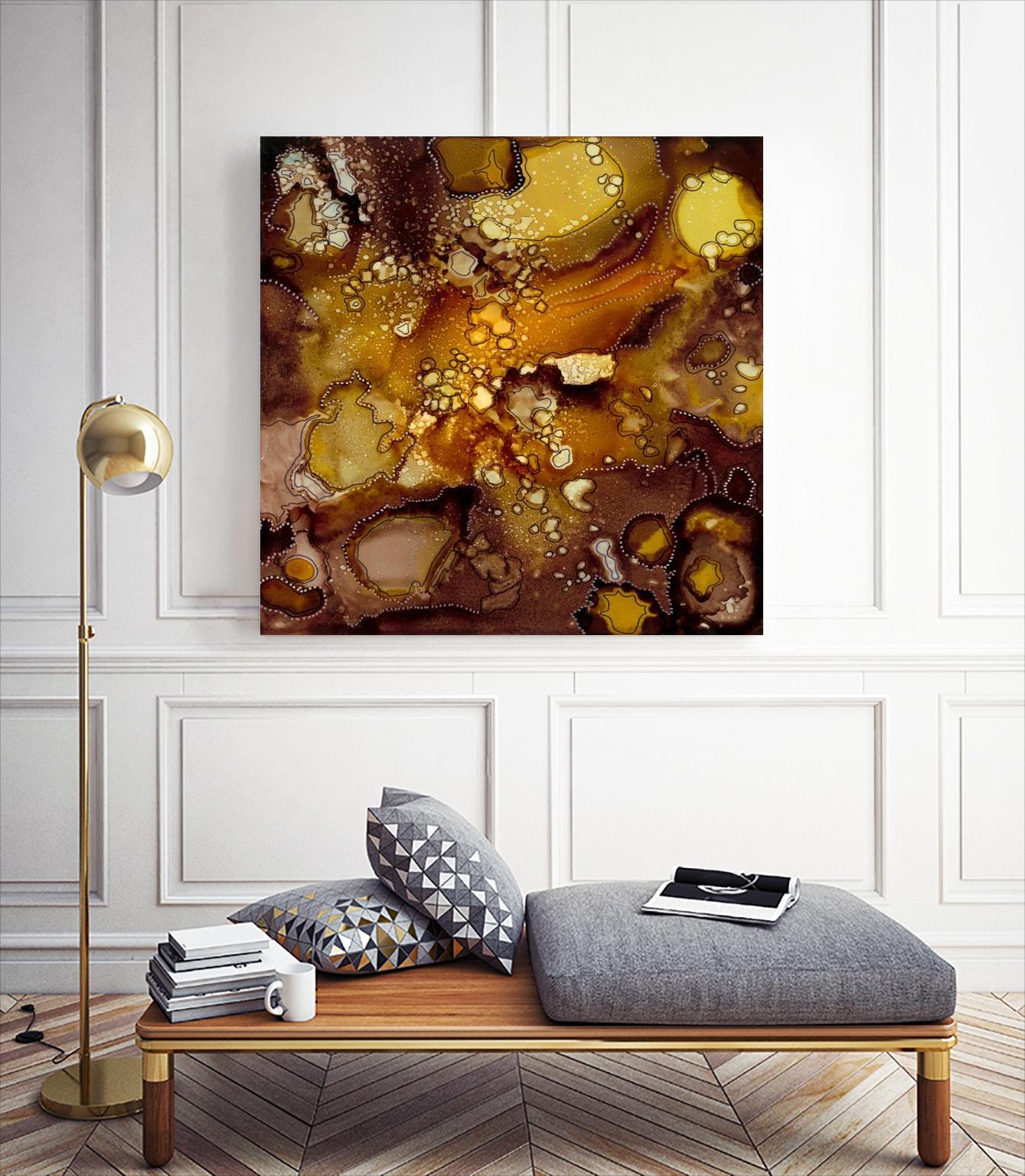 Chestnut Illumination II by Regina Moore on GIANT ART - brown abstract