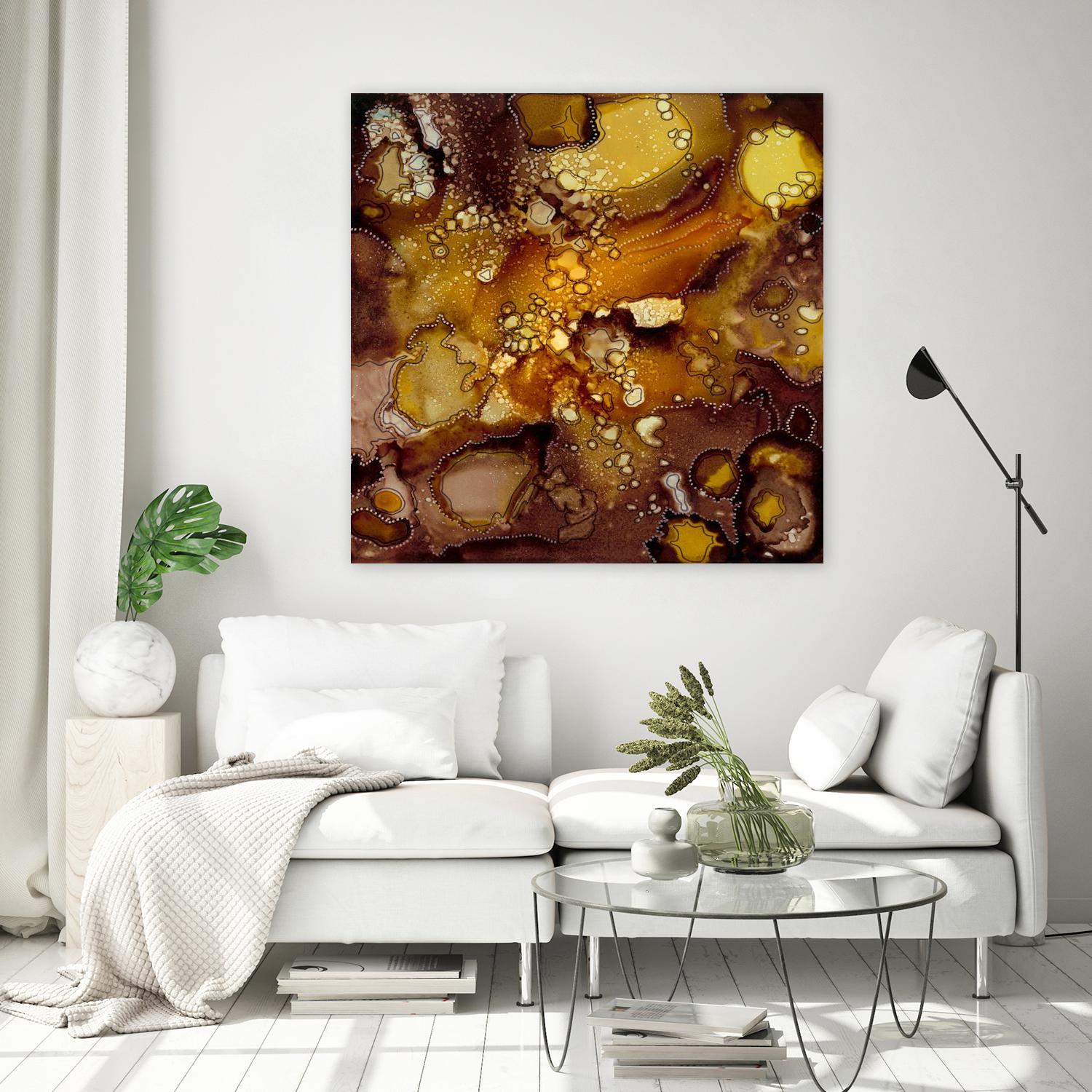 Chestnut Illumination II by Regina Moore on GIANT ART - brown abstract