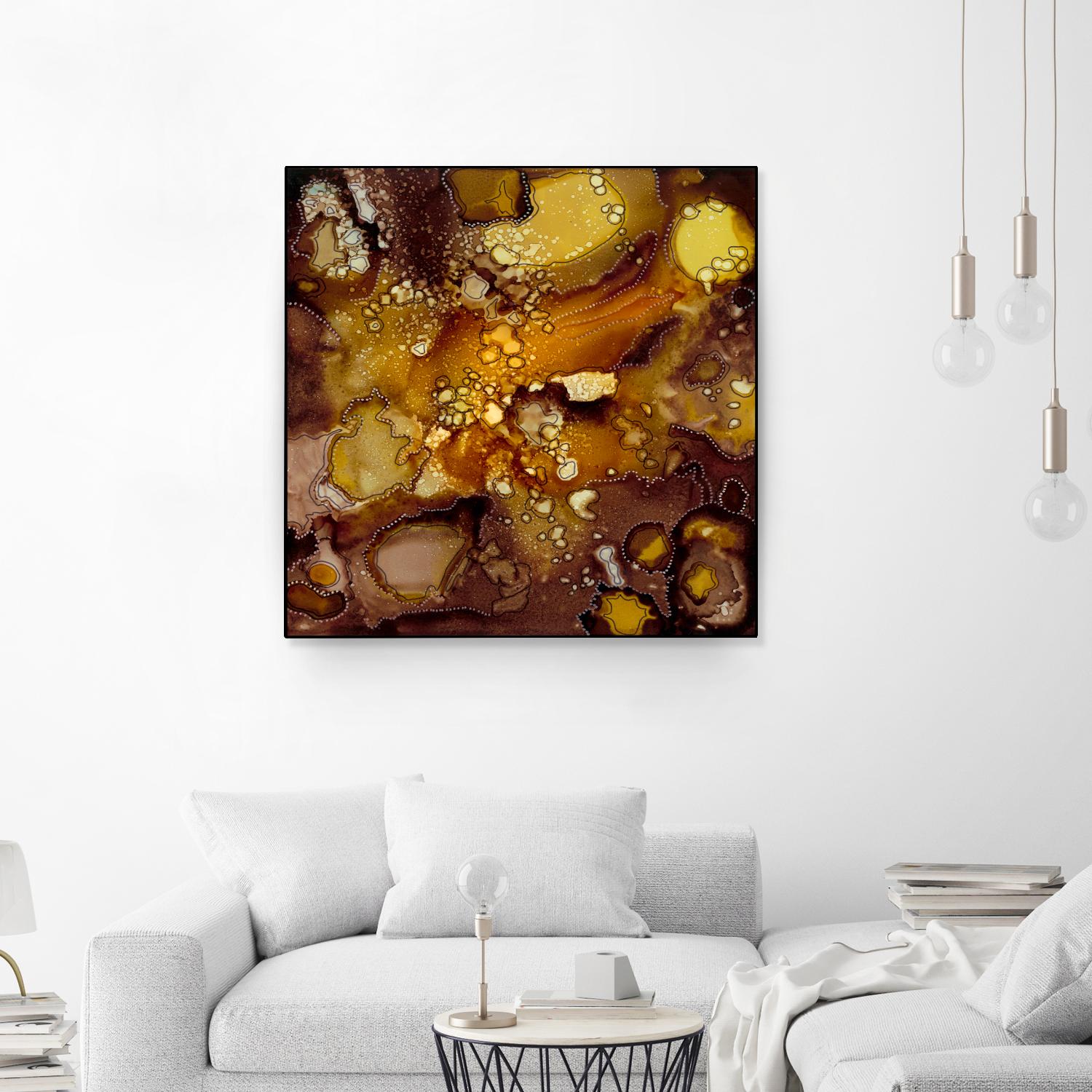 Chestnut Illumination II by Regina Moore on GIANT ART - brown abstract