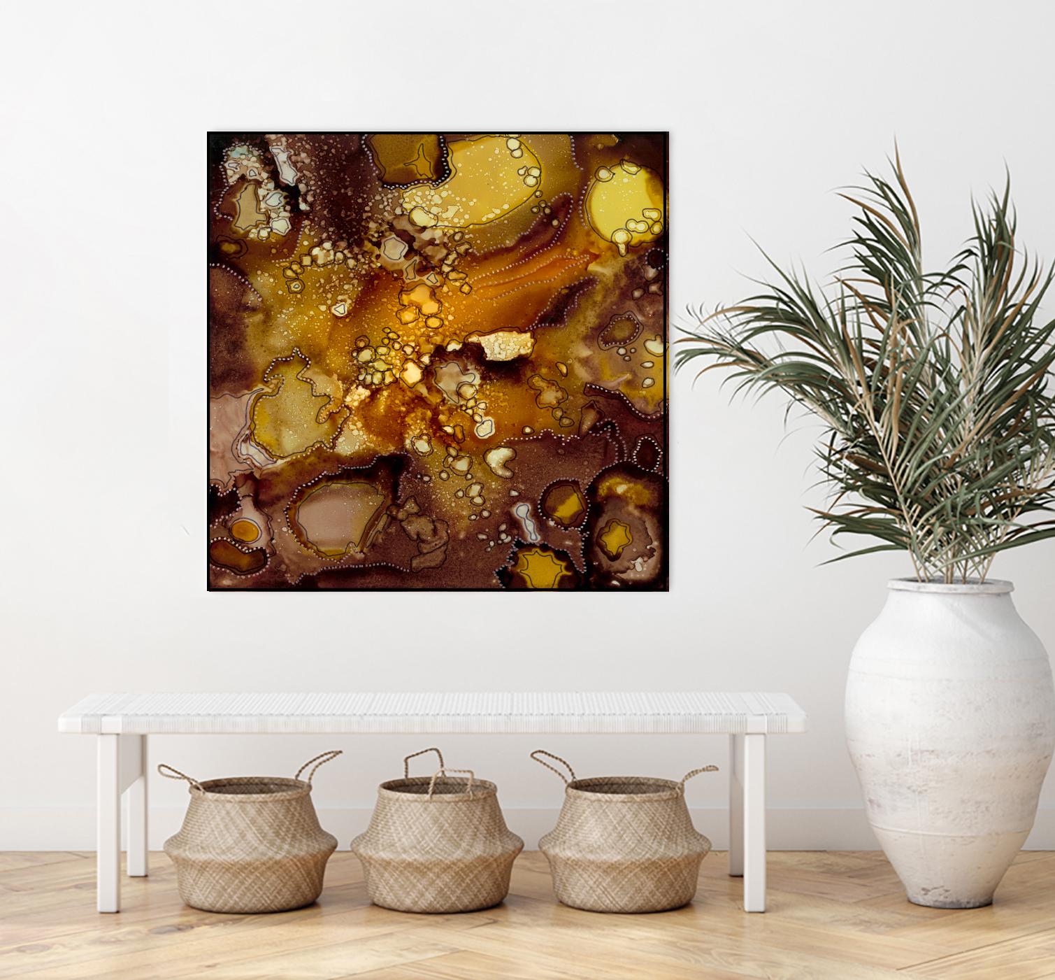 Chestnut Illumination II by Regina Moore on GIANT ART - brown abstract