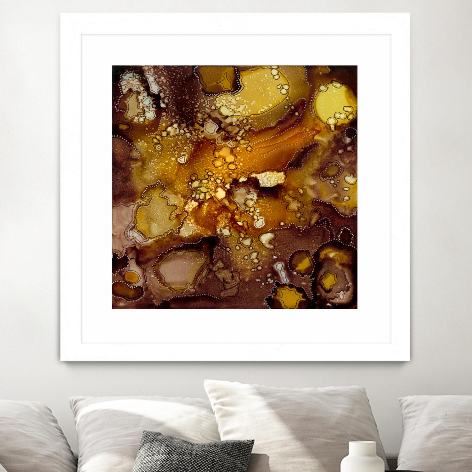 Chestnut Illumination II by Regina Moore on GIANT ART - brown abstract