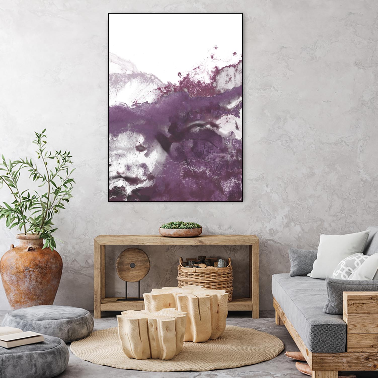 Orchid Wave IV by June Erica Vess on GIANT ART - pink abstract
