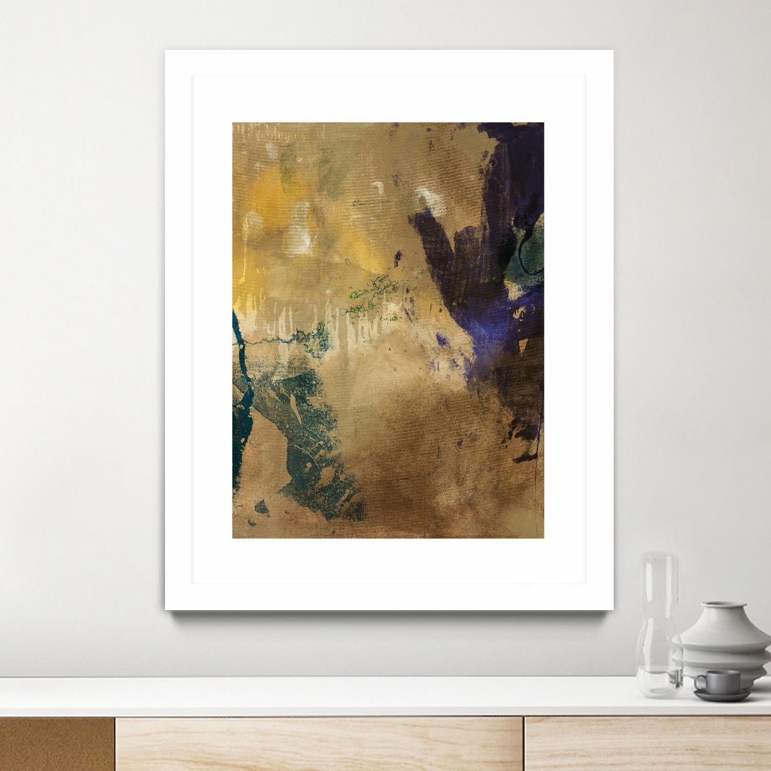 Amber Haze I by Sisa Jasper on GIANT ART - brown abstract