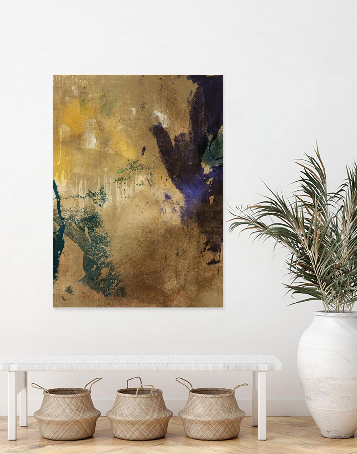 Amber Haze I by Sisa Jasper on GIANT ART - brown abstract