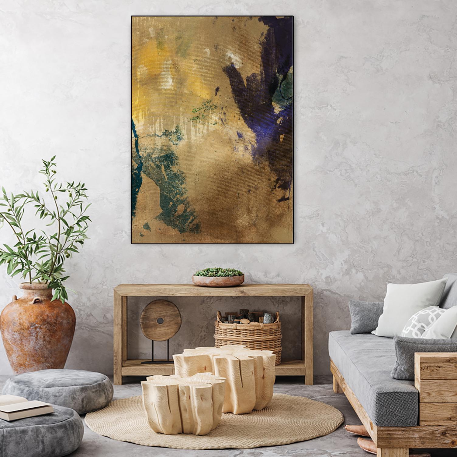 Amber Haze I by Sisa Jasper on GIANT ART - brown abstract